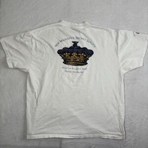 VTG Delta Secret Agent 1996 Movie Promo Shirt‎ Distressed Men's XL